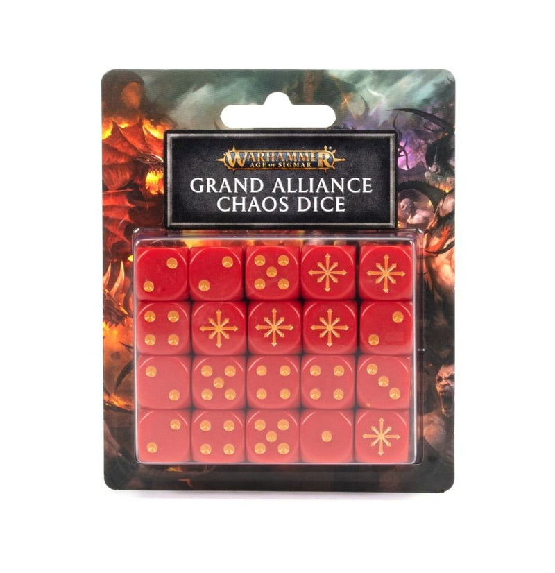 games workshop aos grand alliance chaos dice set