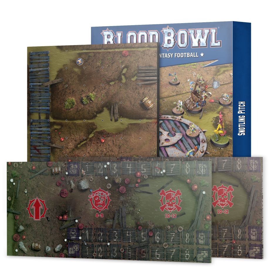 games workshop blood bowl snotling pitch  dugouts