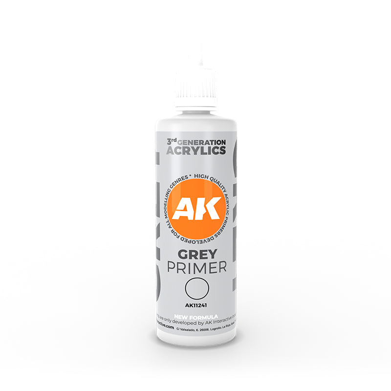 AK Interactive: Grey Primer 100ml