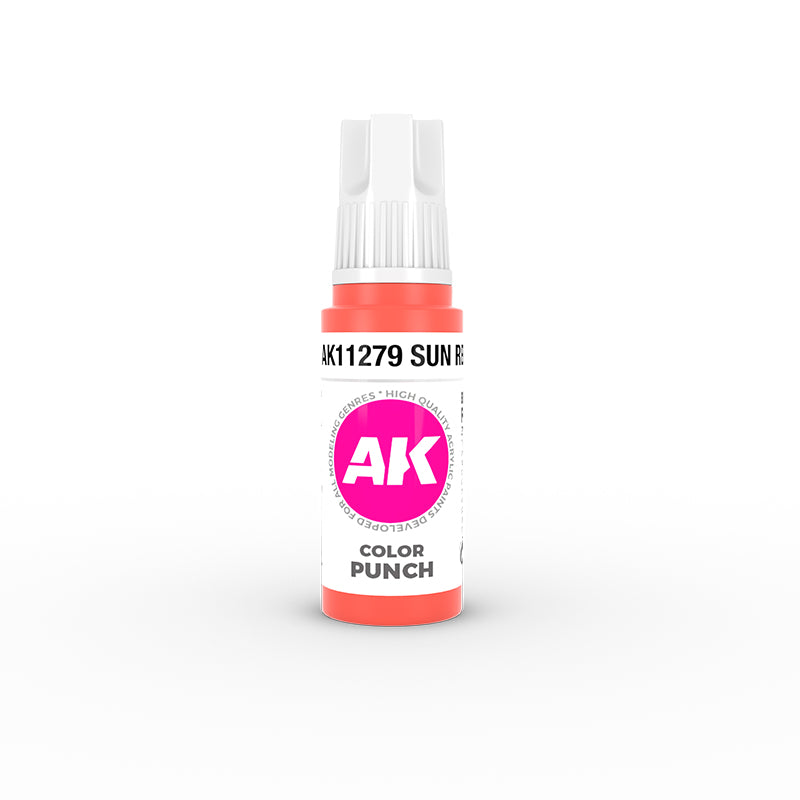 AK Interactive 3rd Gen - Sun Red (Color Punch)