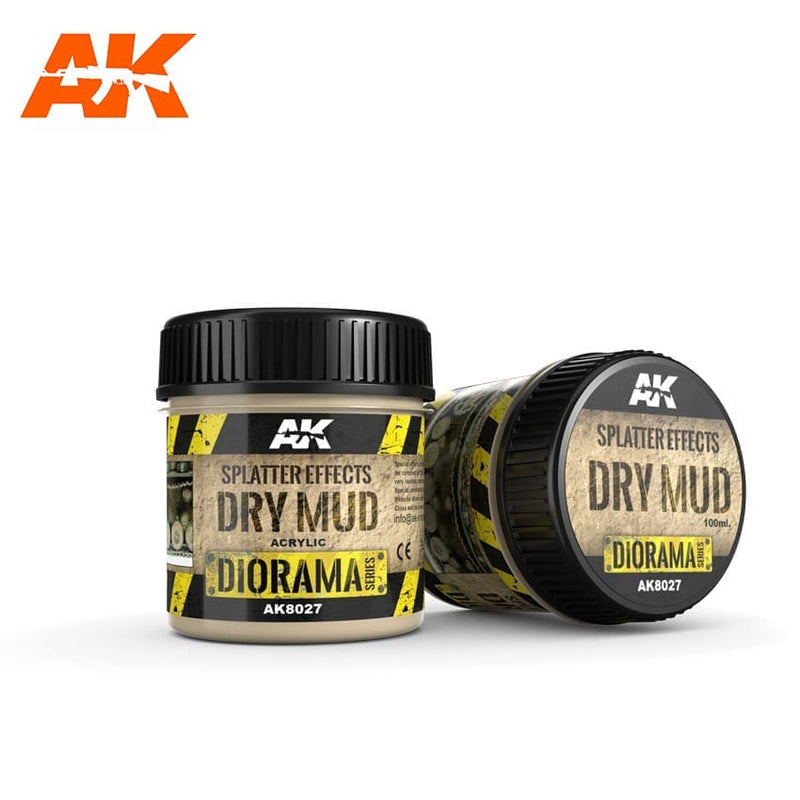 AK Interactive: Splatter Effects - Dry Mud 100ml
