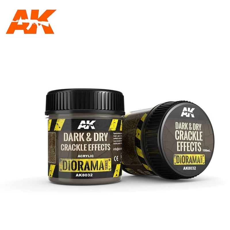 AK Interactive: Dark & Dry Crackle Effects 100ml