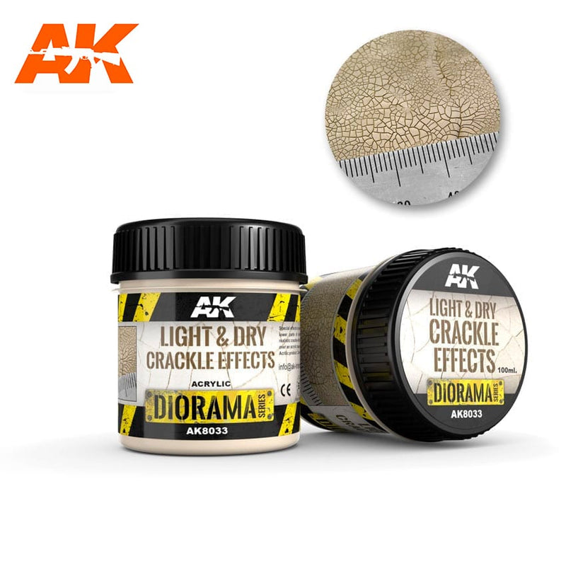AK Interactive: Light & Dry Crackle Effects 100ml