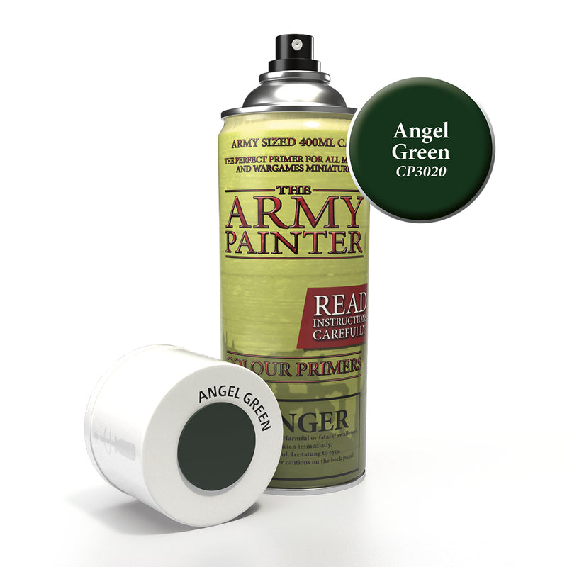 army painter colour primer angel green aerosol spray paint