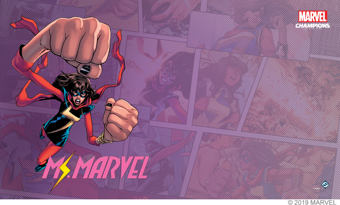 Marvel Champions marvel champions ms marvel game mat