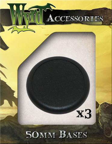 Wyrd plastic bases  50mm 3 pack