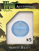Wyrd blue translucent bases 40mm