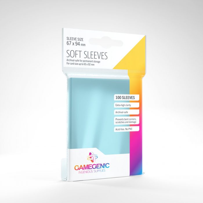 Gamegenic Soft Sleeves: 67 x 94 mm (100 Ct.)