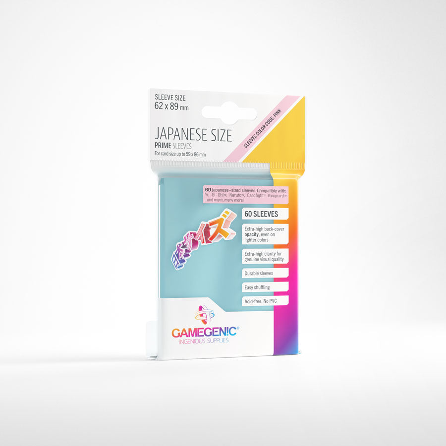 Gamegenic PRIME Japanese Sized Sleeves Clear (60 ct.)