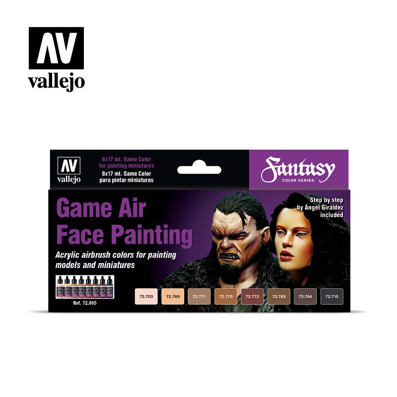 vallejo vallejo game air  face painting set