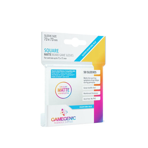Gamegenic MATTE Square-Sized Sleeves 73 X 73 mm (50 Ct.)
