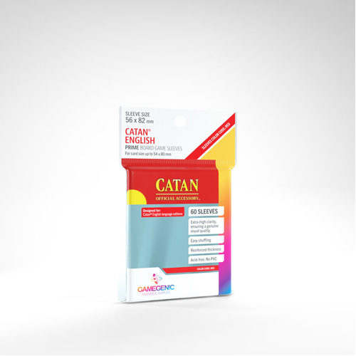 Gamegenic PRIME Catan-Sized Sleeves: 56 x 82 mm (50 Ct.)