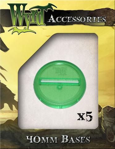 Wyrd green translucent bases 40mm