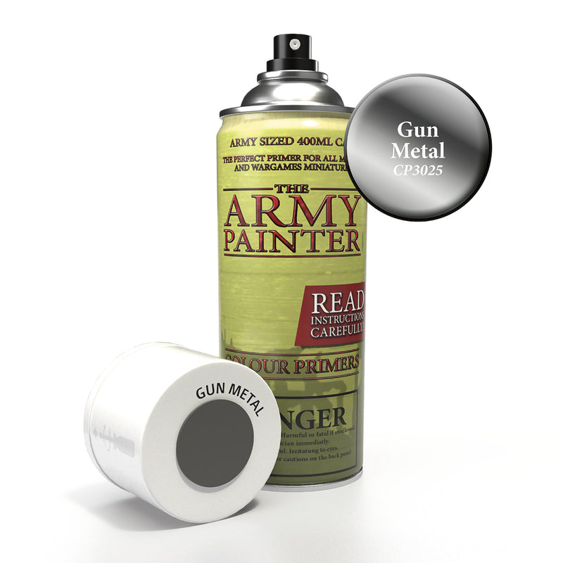 army painter colour primer gun metal aerosol spray paint