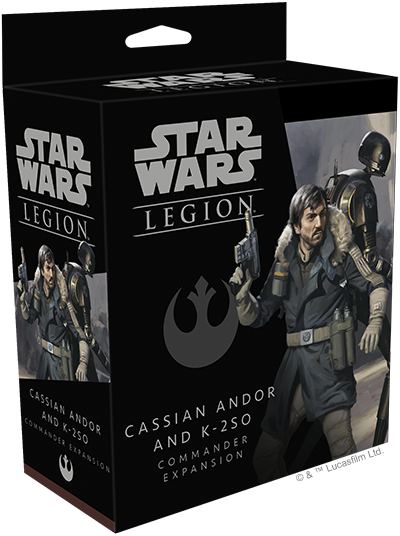 Star Wars Legion cassian andor and k2so commander expansion