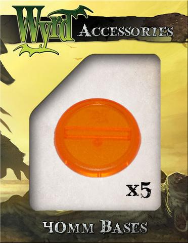 Wyrd orange  bases 40mm