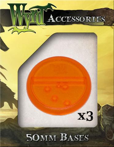 Wyrd orange  bases 50mm