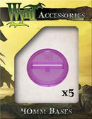 Wyrd purple translucent bases 40mm