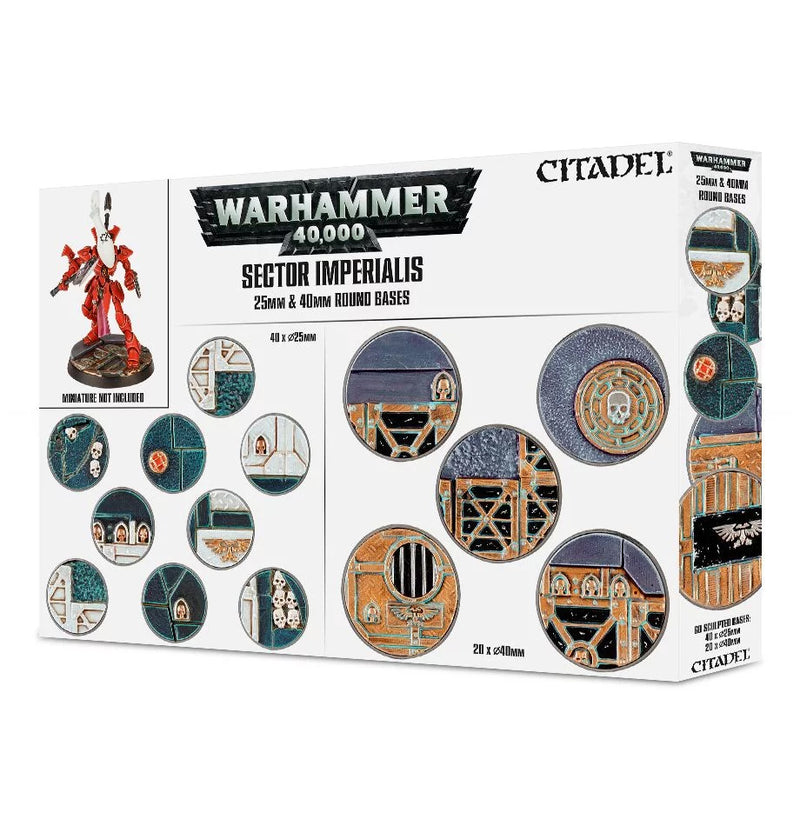 games workshop sector imperialis 25  40mm round bases