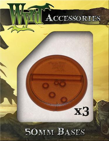Wyrd brown  bases 50mm