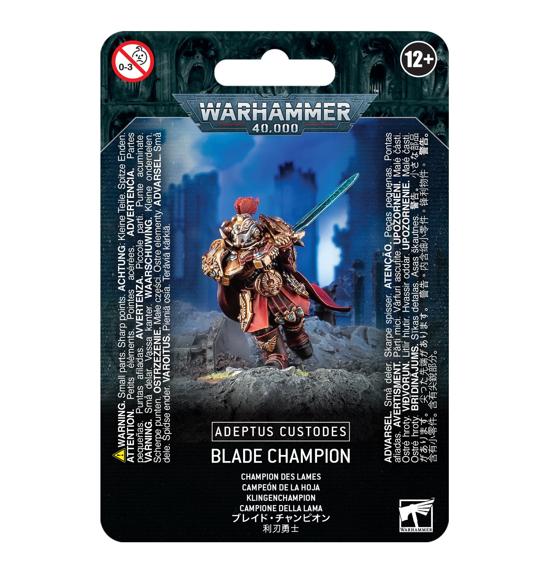 games workshop adeptus custodes blade champion