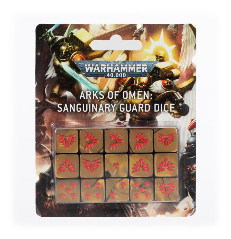 games workshop arks of omen sanguinary guard dice