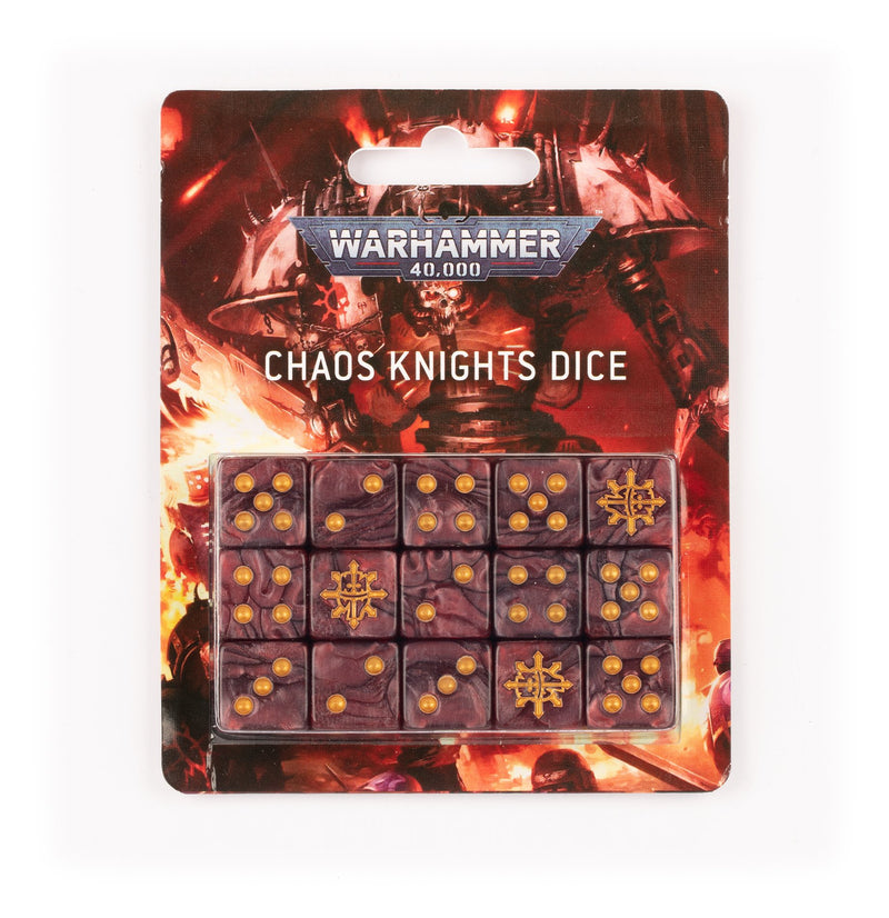 games workshop warhammer 40000 chaos knights dice