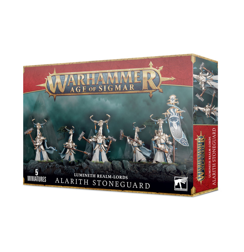 games workshop lumineth realm lords alarith stoneguard