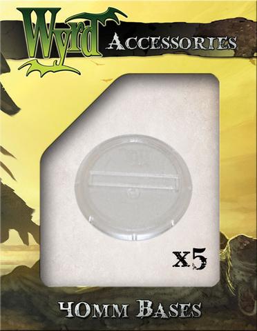 Wyrd clear  bases 40mm