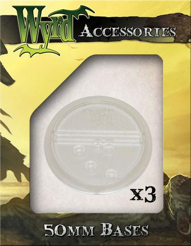Wyrd clear  bases 50mm