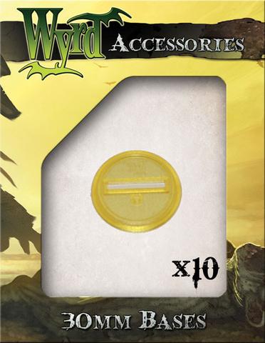 Wyrd gold translucent bases 30mm