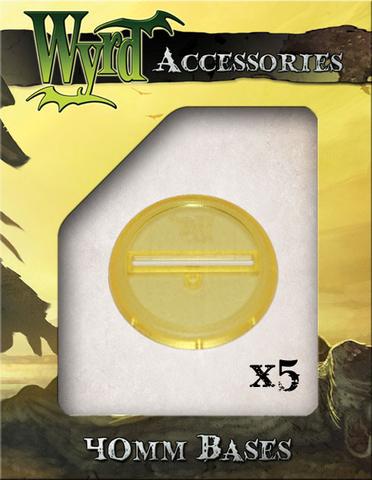 Wyrd gold translucent bases 40mm