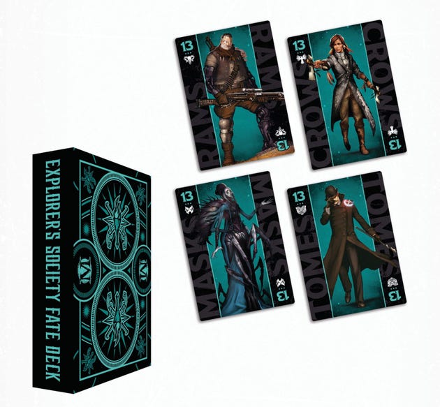 Wyrd explorers society faction fate deck
