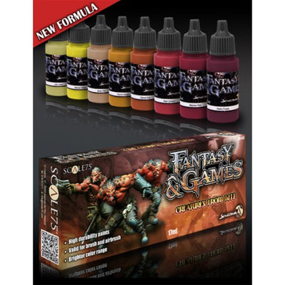 Scale75 Inktensity Paint Set 8 Inchiostri Acrilici 17ml Per Pennello E Aerografo