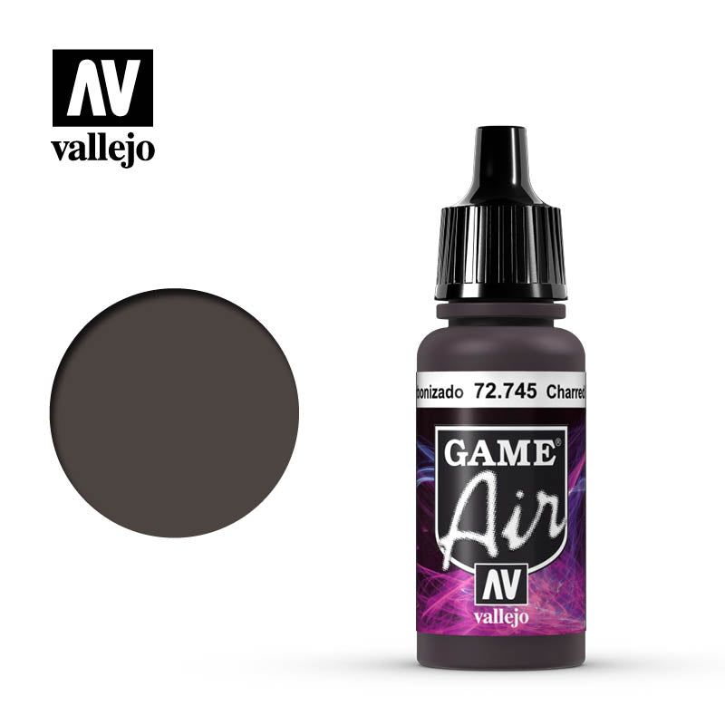 vallejo game air  charred brown
