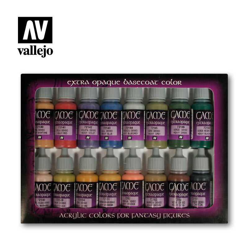vallejo av vallejo game color set  extra opaque