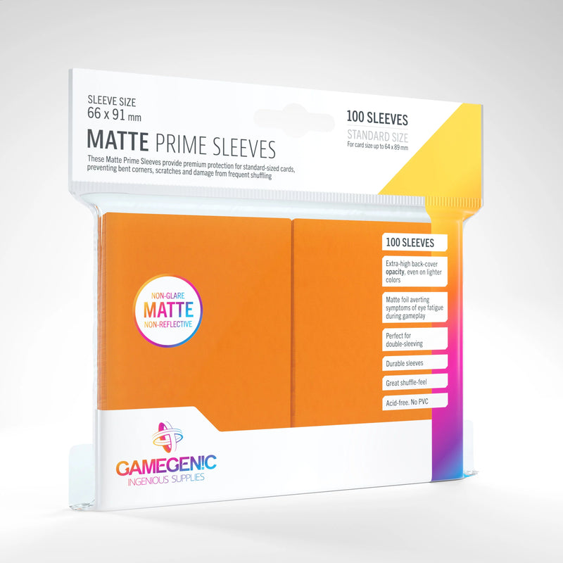 Gamegenic MATTE Prime Sleeves (Multiple Colours): 66 x 91 mm (100 Ct.)