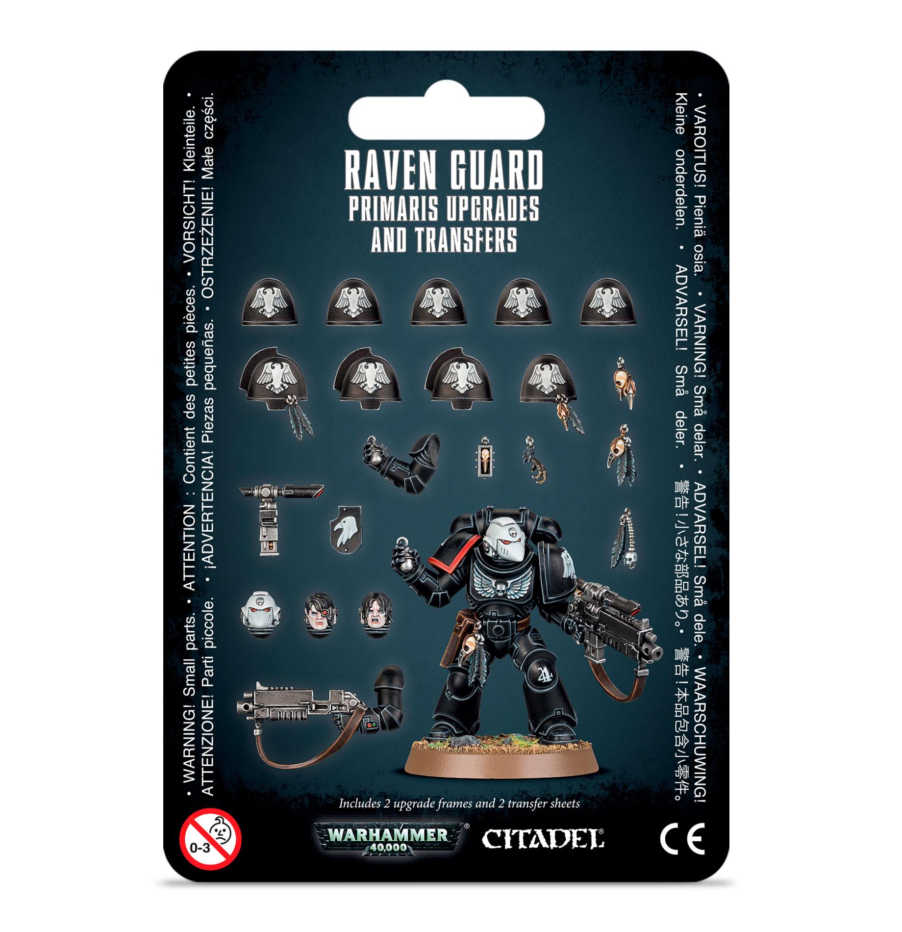 games workshop raven guard primaris upgrades  transfrs