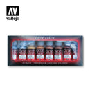 vallejo vallejo game colour set  metallic colours