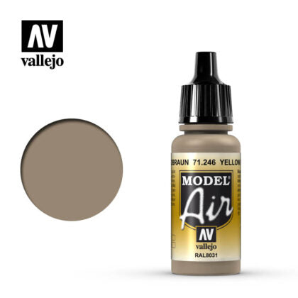 vallejo model air   yellow brown