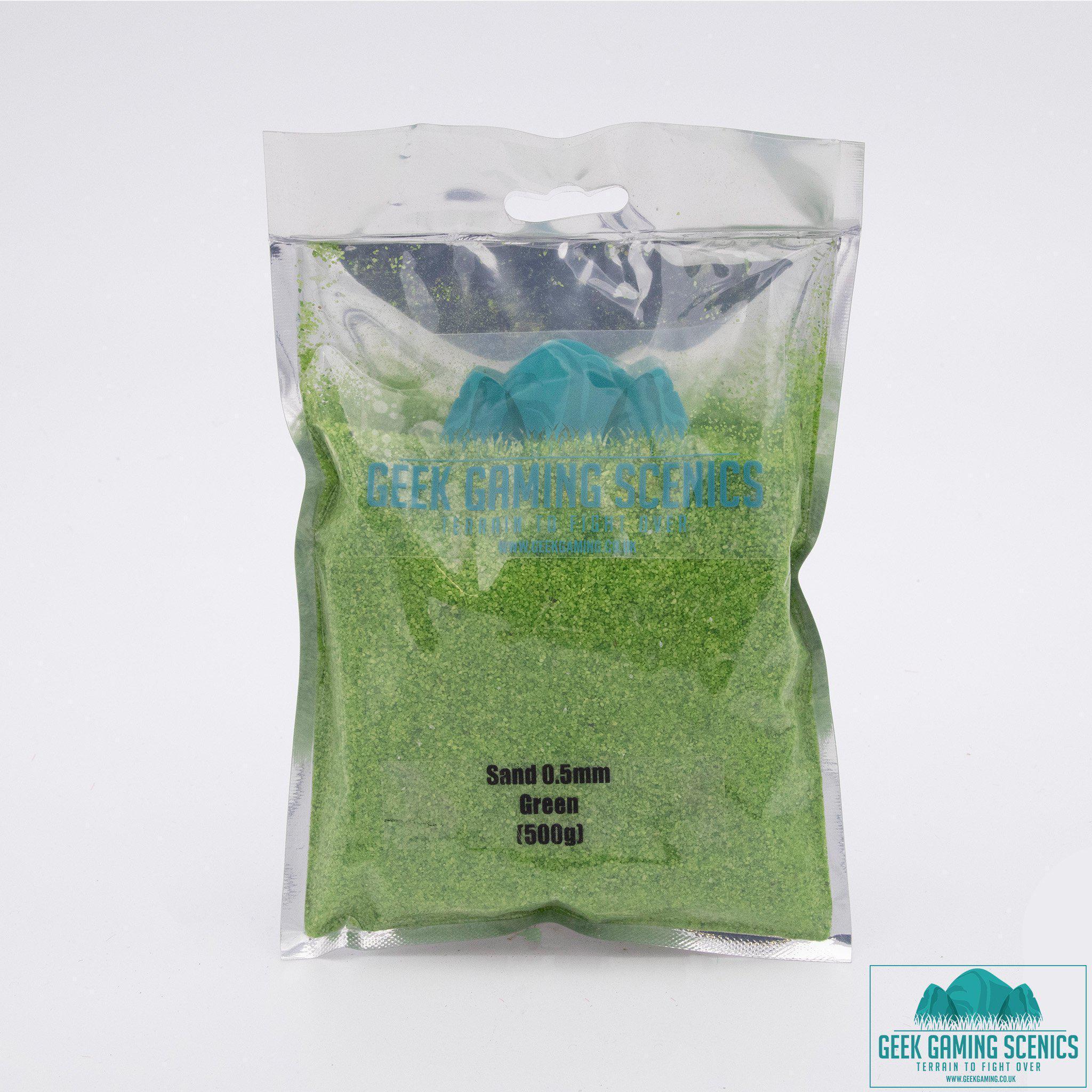 Modelling sand 0.5 mm green (500 g)-Geek Gaming