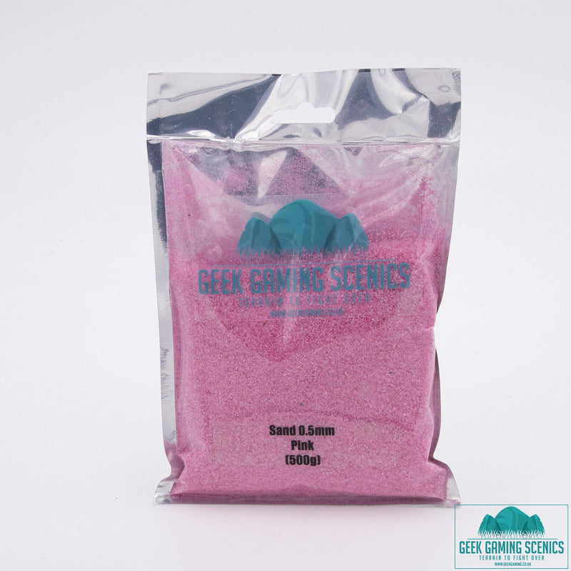 Modelling sand 0.5 mm pink (500 g)-Geek Gaming