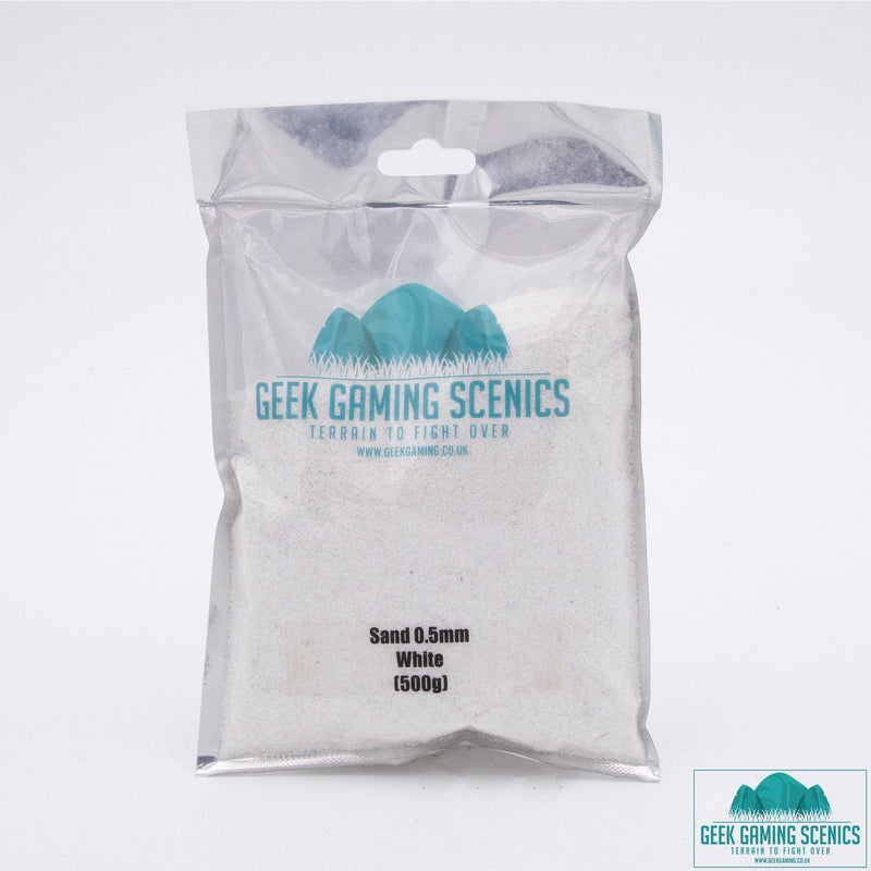 Modelling sand 0.5 mm white (500 g)-Geek Gaming