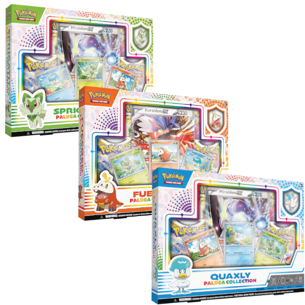 Pokemon Paldea Collection - (Quaxly / Fuecoco / Sprigatito)