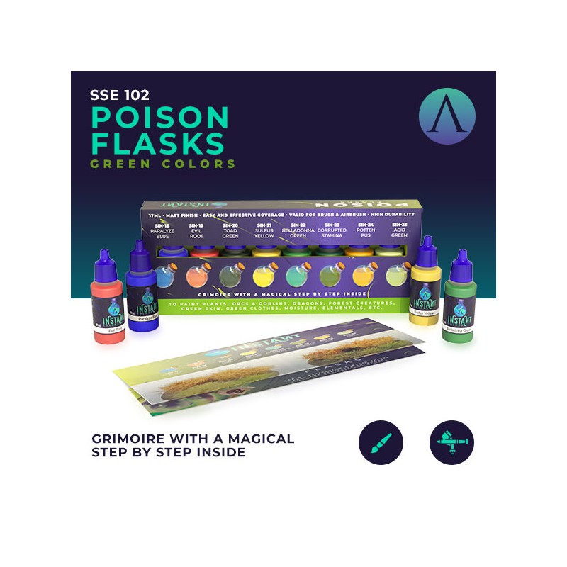 Instant Colour: Poison Flasks (8 paint set)