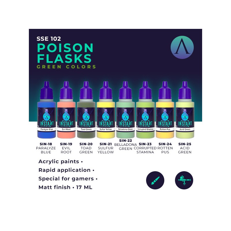 Instant Colour: Poison Flasks (8 paint set)