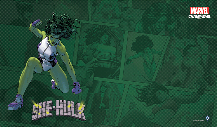 Marvel Champions marvel champions shehulk game mat