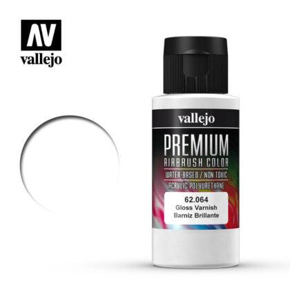 vallejo premium color 60ml  gloss varnish
