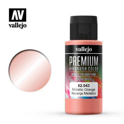 vallejo premium color 60ml  metallic orange