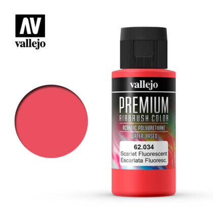vallejo premium color 60ml  scarlet flourescent